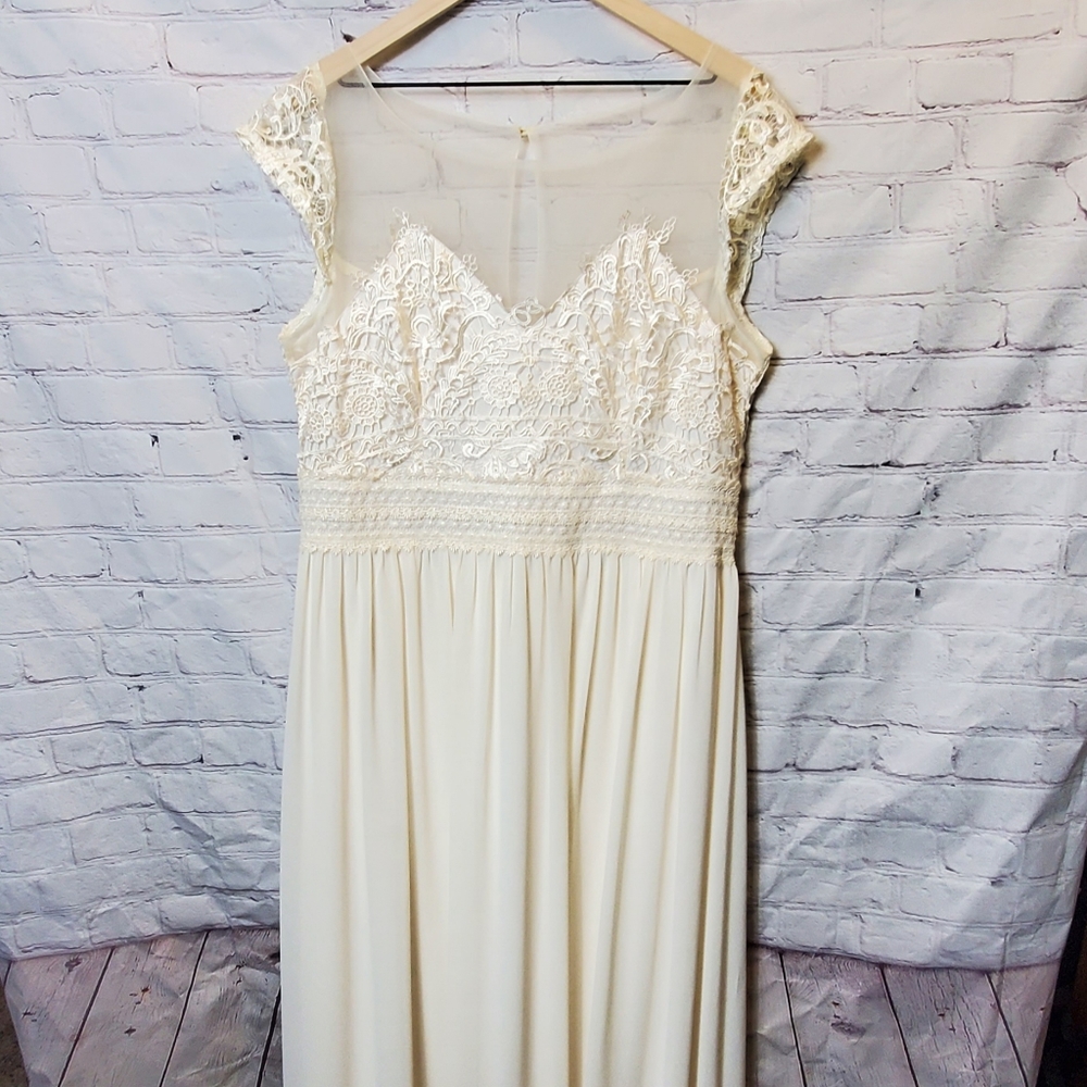 Lace and Chiffon Soieblu Wedding Dress